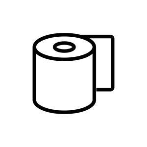 paper napkin icon isolated contour symbol illustration vector